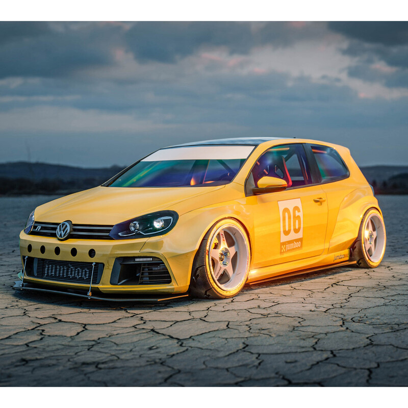 Jumdoo Wide Bodykit for Volkswagen Golf 6 R (3-Door)